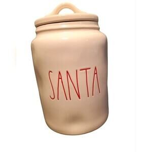 Rae Dunn SANTA canister home decor kitchen NWT